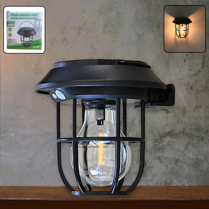 8938 Solar Lantern Wall Lights Fixtures with Motion Sensor (1 Pc)