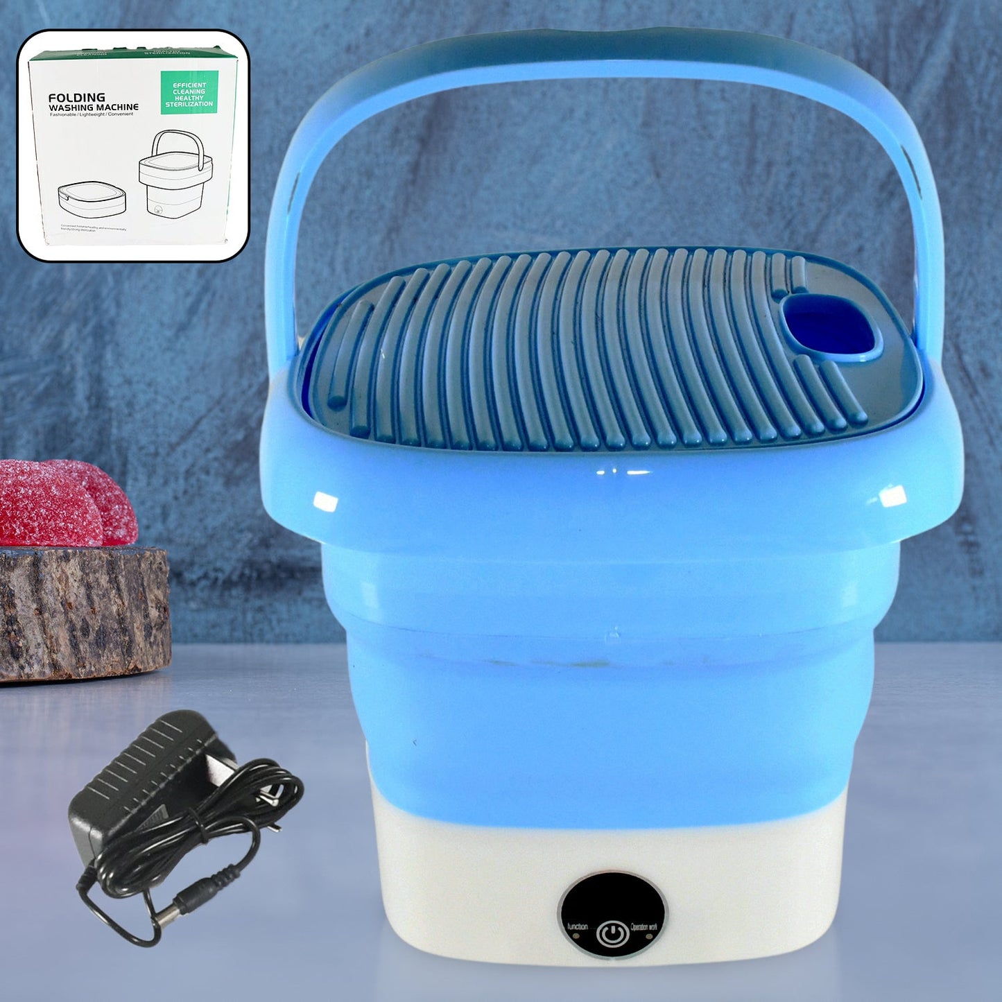 Portable Washing Machine, Mini Folding Washer and Dryer Combo, for Underwear, Socks, Baby Clothes, Travel, Camping, RV, Dorm, Apartment 