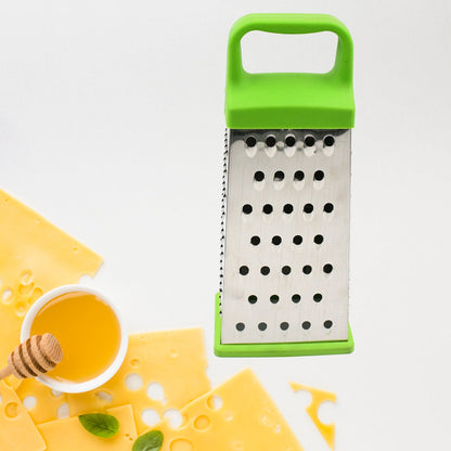 5585 Miracle 5 In 1 Multifunctional Stainless Steel, Cheese Grater With Handle Stainless Steel Material Food Grater For Carrot, Cheese, Panner, Lemon or orange Peel and other Vegetable & Fruit  