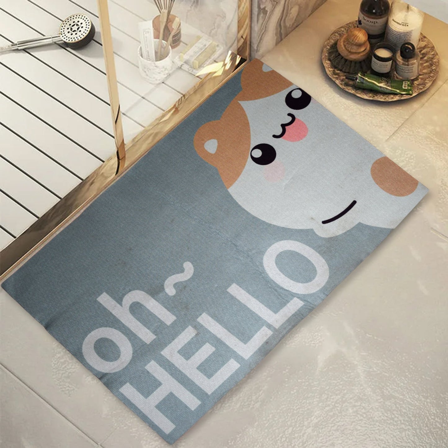 Quick-drying diatomite bath mat