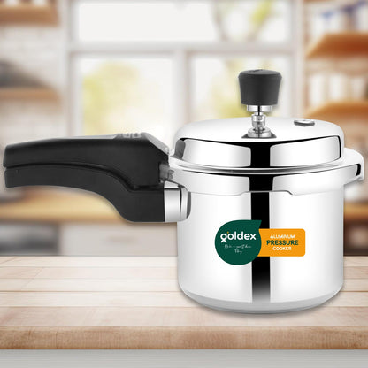 10275 Aluminium Classic Goldex Pressure Cookers With Outer Lid (1.5 Litres / 5-Year warranty)