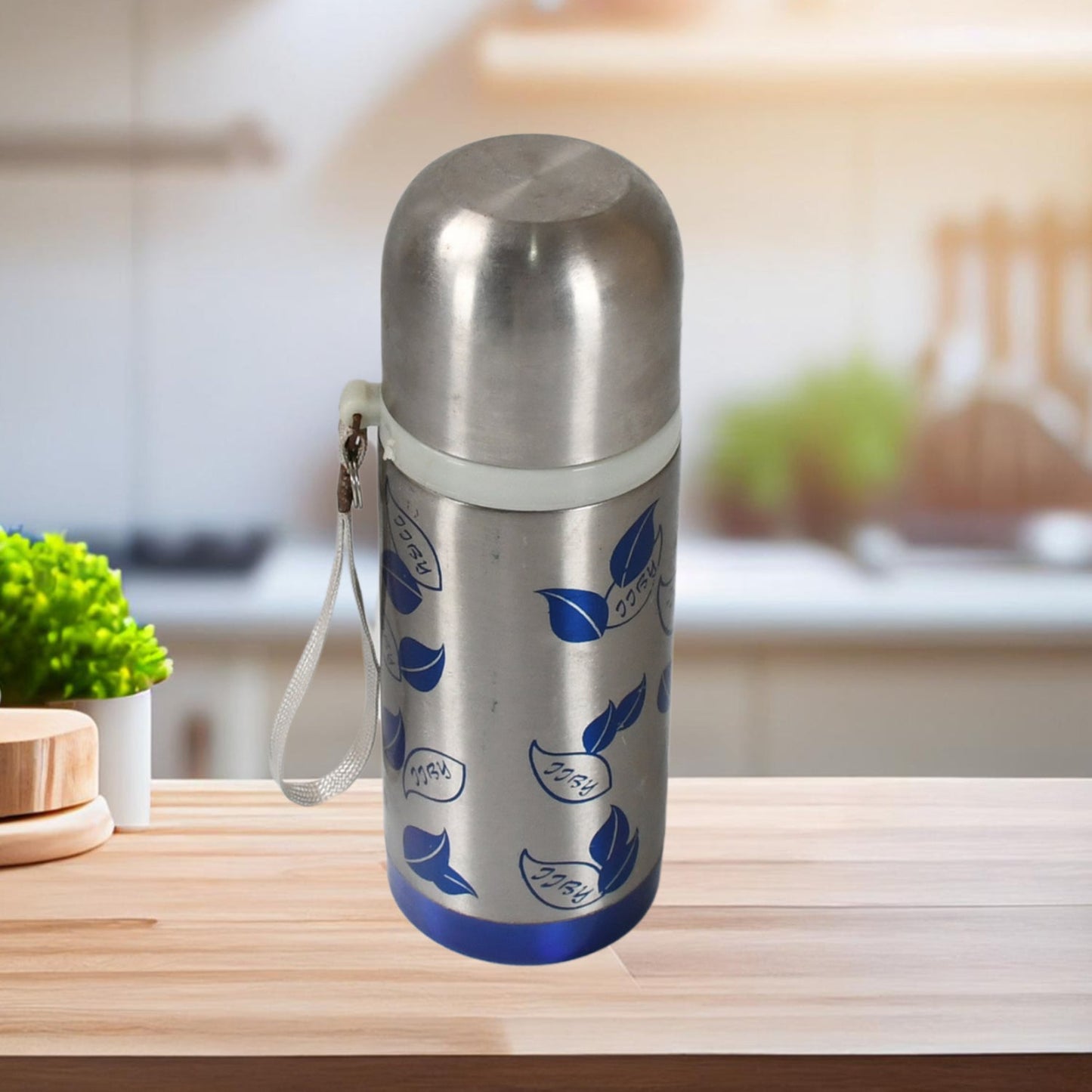 Travel-friendly stainless steel water bottle