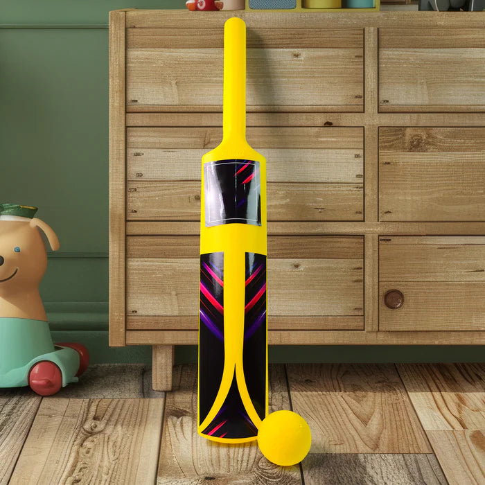 1997 Small Cricket Kit for Boys & Girls, Cricket Set with 1 Cricket Bat, 1 Plastic Ball, Bails, 3 Stumps with Stand Base