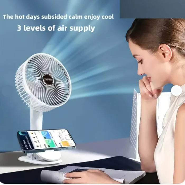 18745 Multifunctional USB Desk Fan Clipped Fan (1 Pc / With Color Box)