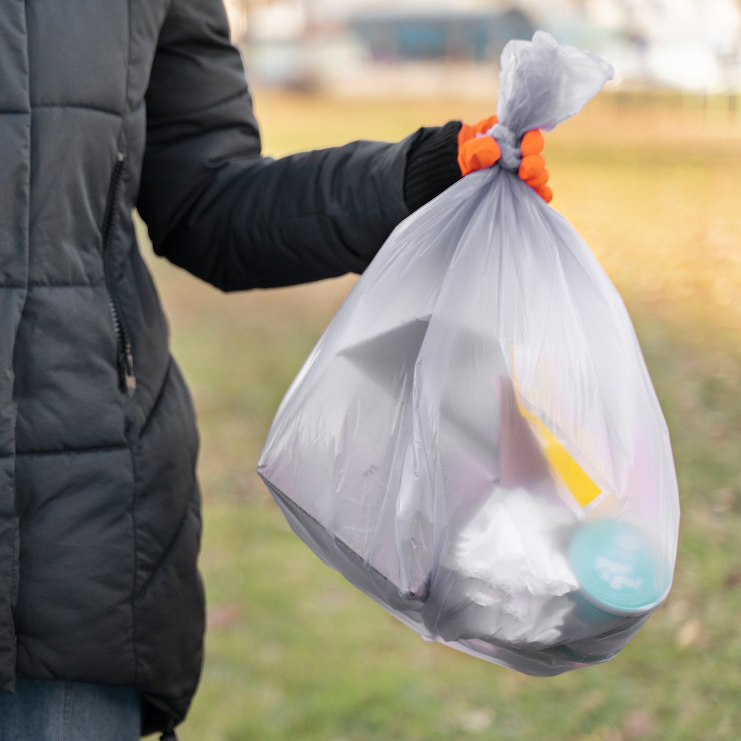 9228 White 1Roll Garbage Bags/Dustbin Bags/Trash Bags 30x30cm 