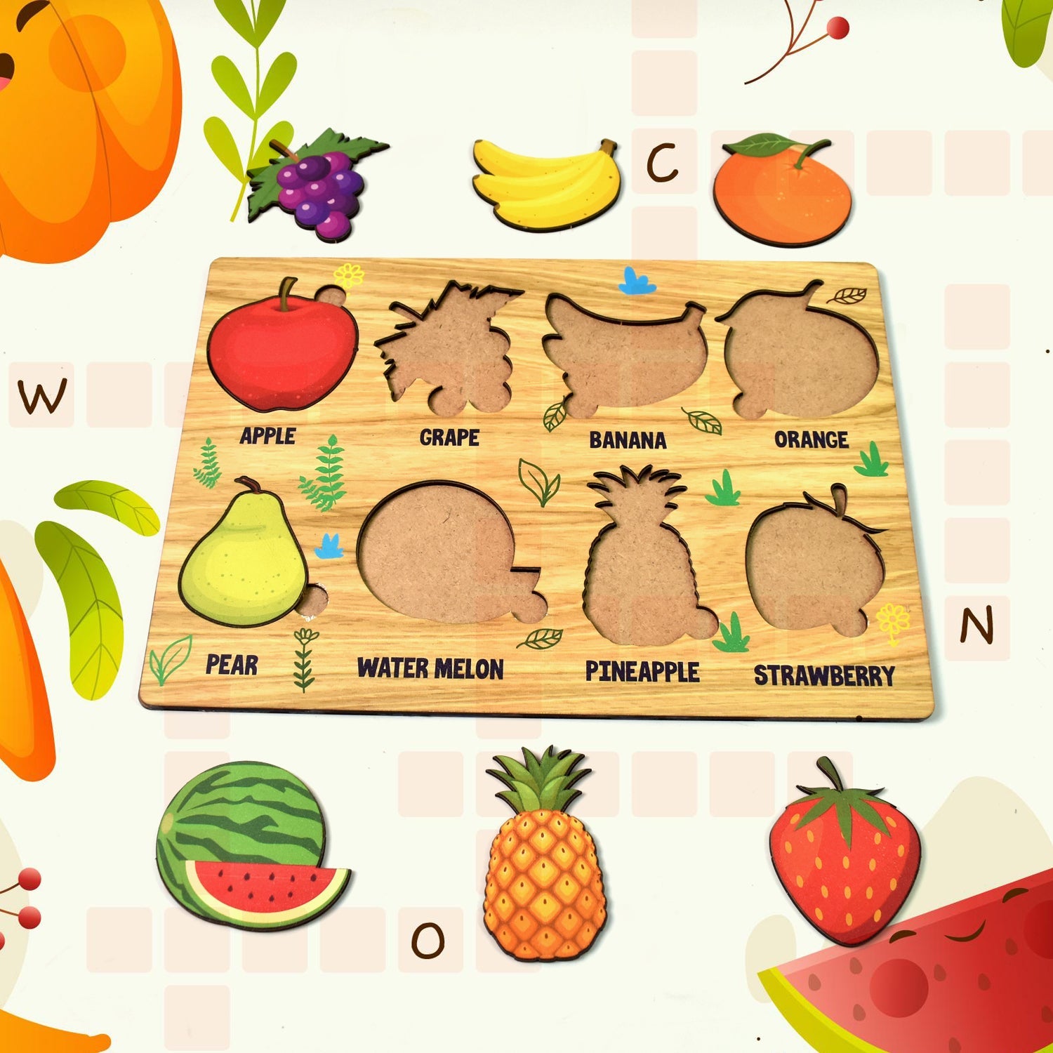 Fruit Fun Puzzle Board