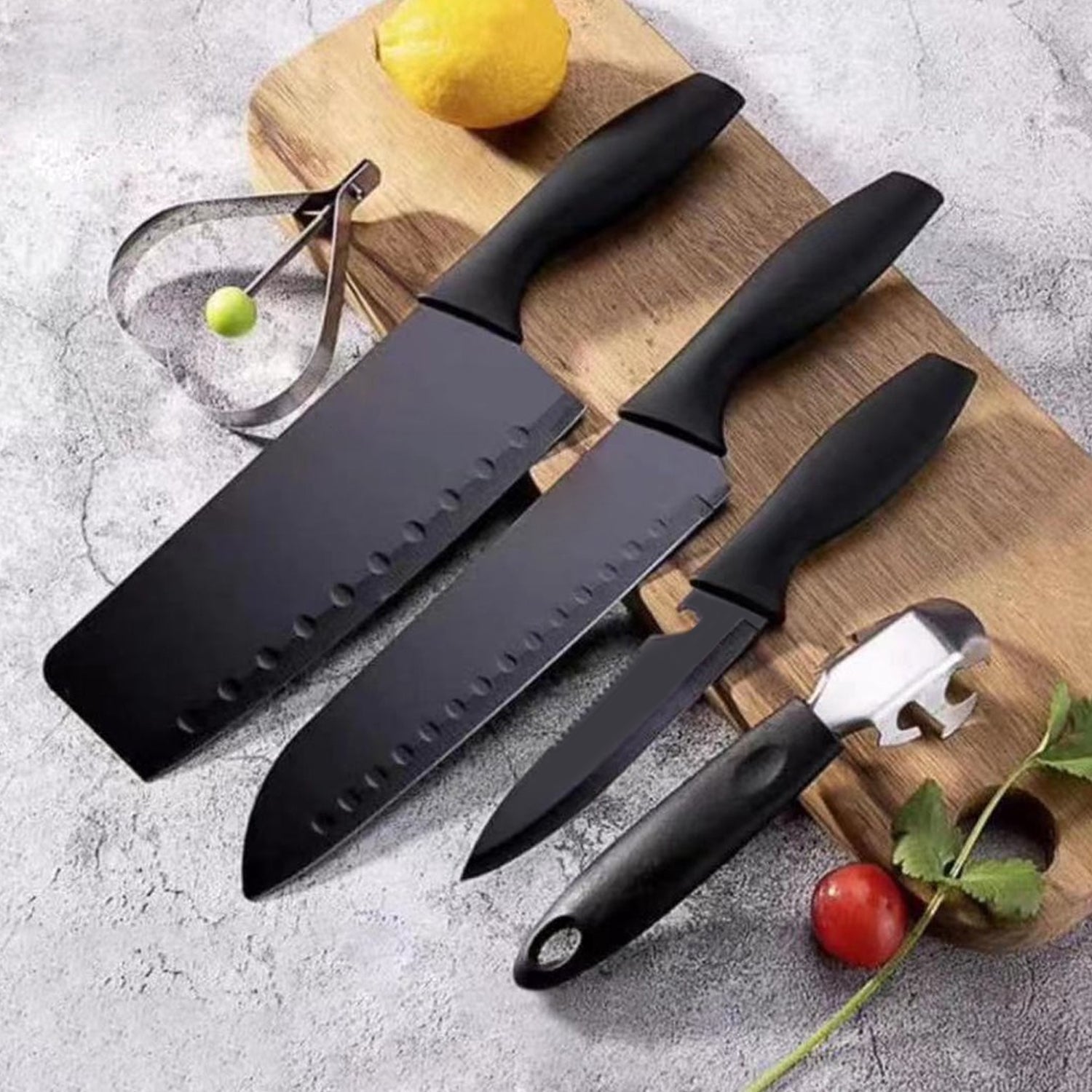 knife and kitchen cutlery set