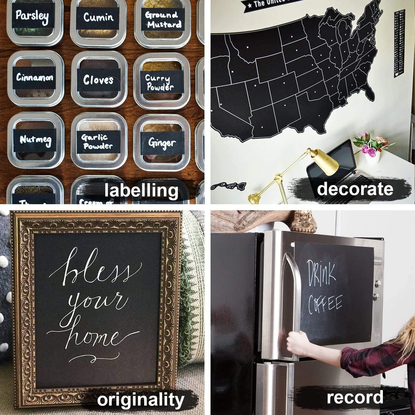 Blackboard wall sticker