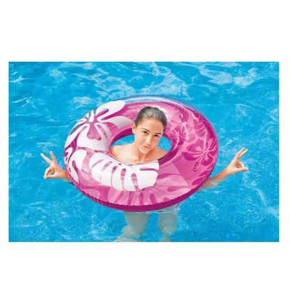 AM0389 Pool Rings with Handle, Baby Pool, Swimming Rings for Kids Mix Color (36 inch)