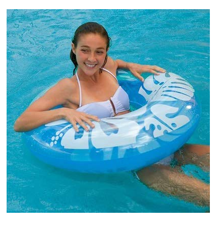 AM0389 Pool Rings with Handle, Baby Pool, Swimming Rings for Kids Mix Color (36 inch)