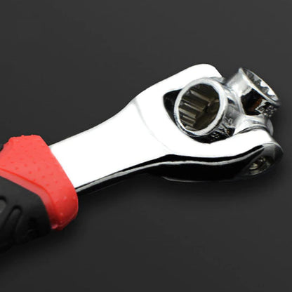 Versatile 48-in-1 wrench with universal socket design