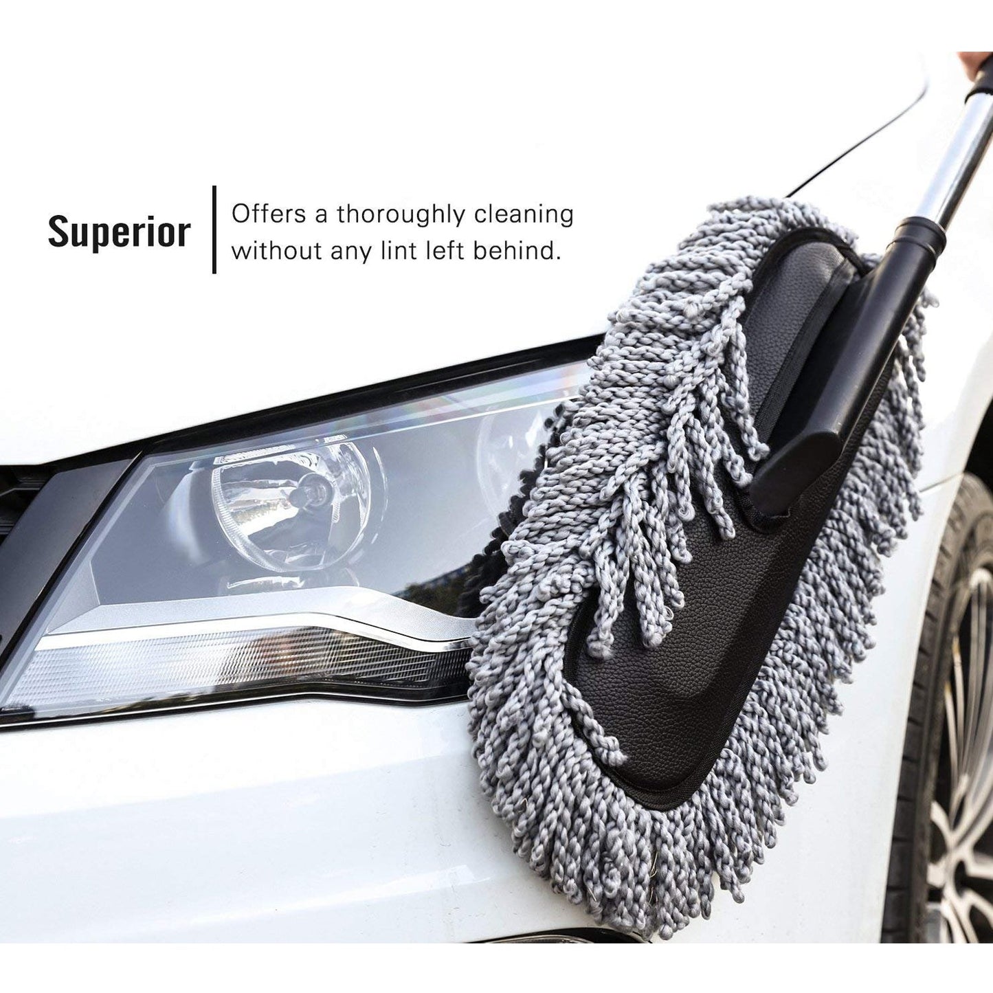 Long retractable car duster brush