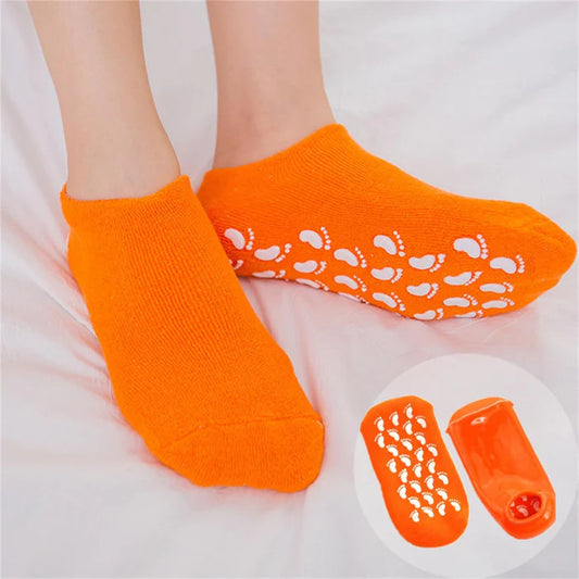 13546 Silicon Socks Heel for Crack Spa Gel Socks (1 Pair / Mix Color)