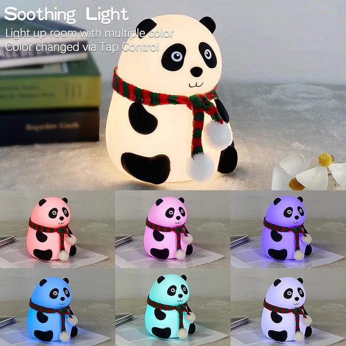 14040 Panda 7-Color LED Silicone Touch Lamp (1 Pc)