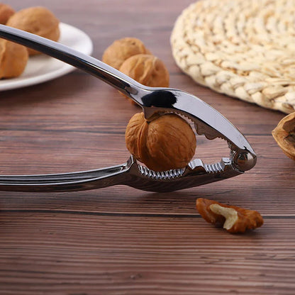 9357 SMALL WALNUT CRACKER, LUXURY DIE CAST STAINLESS ALLOY NUT CUTTER WALNUT CLAMP PLIER PORTABLE SMART WALNUT AKHROT HOUSEHOLD OPEN CORE PLIERS FOR ALL NUTS