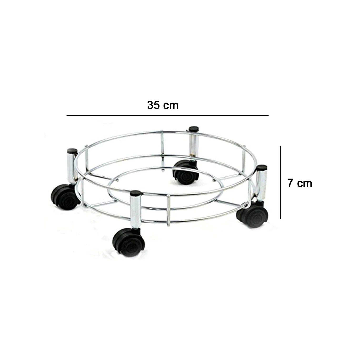 Portable gas cylinder trolley