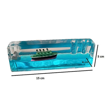 7589 Car Interior CDecoration Floating Water Cruiser Ship Iceberg Ornament Car Interior Decoration for Birthday Gifts, Home Decor Suitable for Home Show Car Decoration, Gifts, Desk or Paperweight