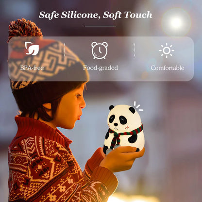 14040 Panda 7-Color LED Silicone Touch Lamp (1 Pc)