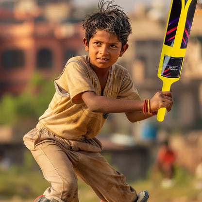 1997 Small Cricket Kit for Boys & Girls, Cricket Set with 1 Cricket Bat, 1 Plastic Ball, Bails, 3 Stumps with Stand Base