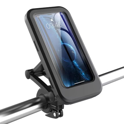 13599  360-Rotation Bike Phone Mount Waterproof Cell Phone Holder (1 Pc)