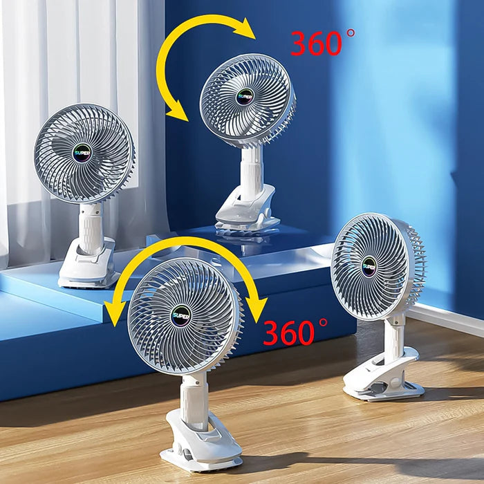 18745 Multifunctional USB Desk Fan Clipped Fan (1 Pc / With Color Box)