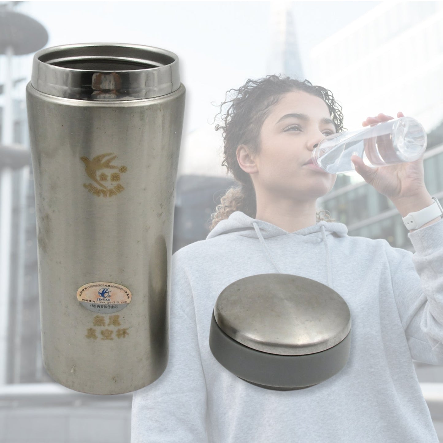 12785 Stainless Steel Water Bottle Leak Proof, Rust Proof, Hot & Cold Drinks, Gym Sipper BPA Free Food Grade Quality, Steel fridge Bottle For office / Gym / School (500 ML Approx)