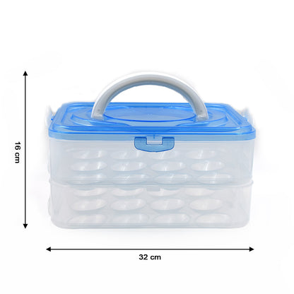 2643A Double Layer Premium 48 Grid Egg Storage Box for Egg Storage Container 