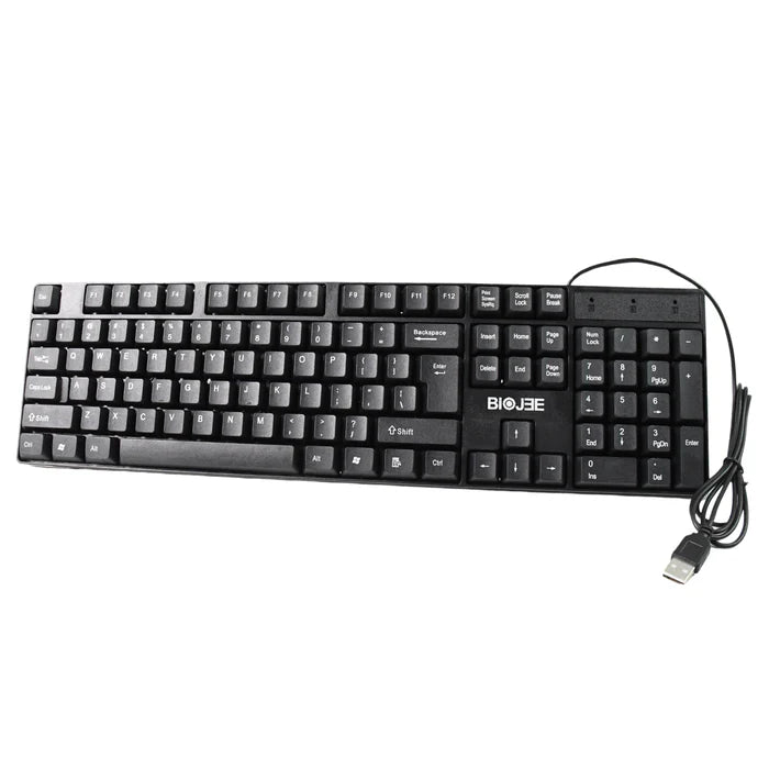 13597 Wired USB Keyboard 104 Keys (1 Pc)