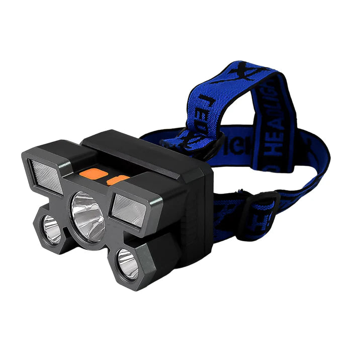 15794  5 - LED Headlamp USB Rechargeable Head Light (1 Pc)