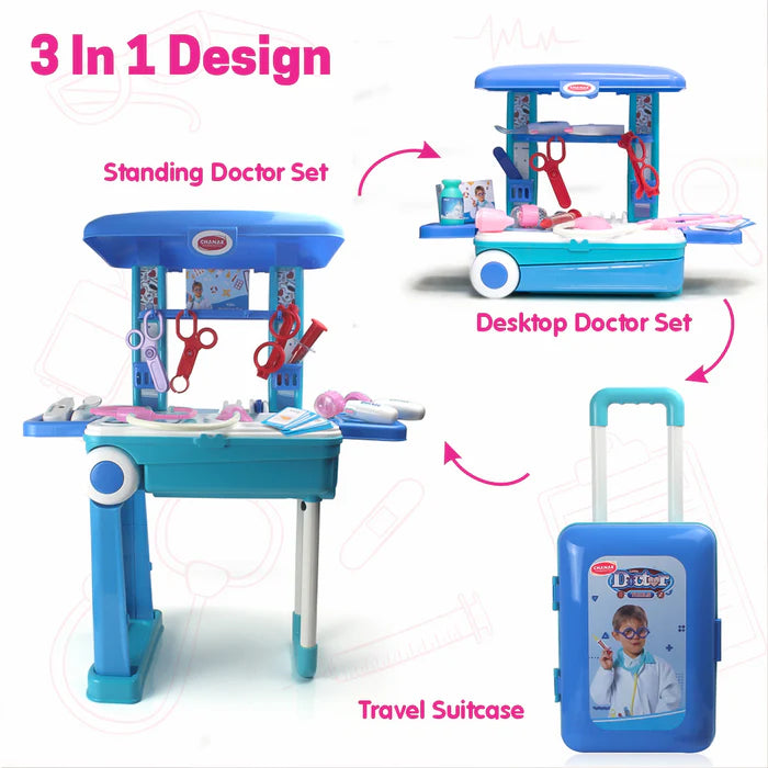 1991 Premium Doctor Set Trolley Little Doctor Kids Toy (1 Set)