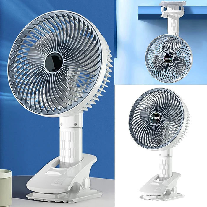 18745 Multifunctional USB Desk Fan Clipped Fan (1 Pc / With Color Box)