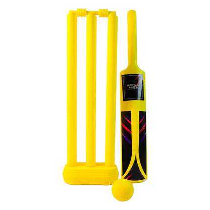 1997 Small Cricket Kit for Boys & Girls, Cricket Set with 1 Cricket Bat, 1 Plastic Ball, Bails, 3 Stumps with Stand Base