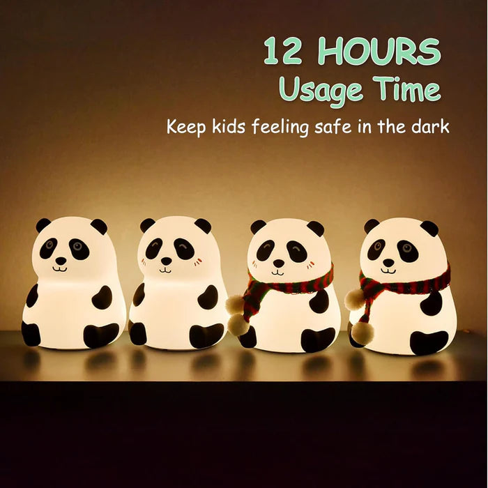 14040 Panda 7-Color LED Silicone Touch Lamp (1 Pc)