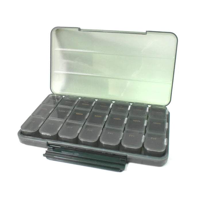 13554 Portable Weekly Pill Box Organiser Daily Pill Keeper 21 Grid Container (1 Pc)