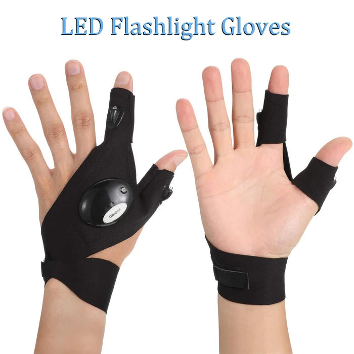 15793 LED Flashlight Gloves Gifts for Men (Hand Gloves Light / 1 Pair)