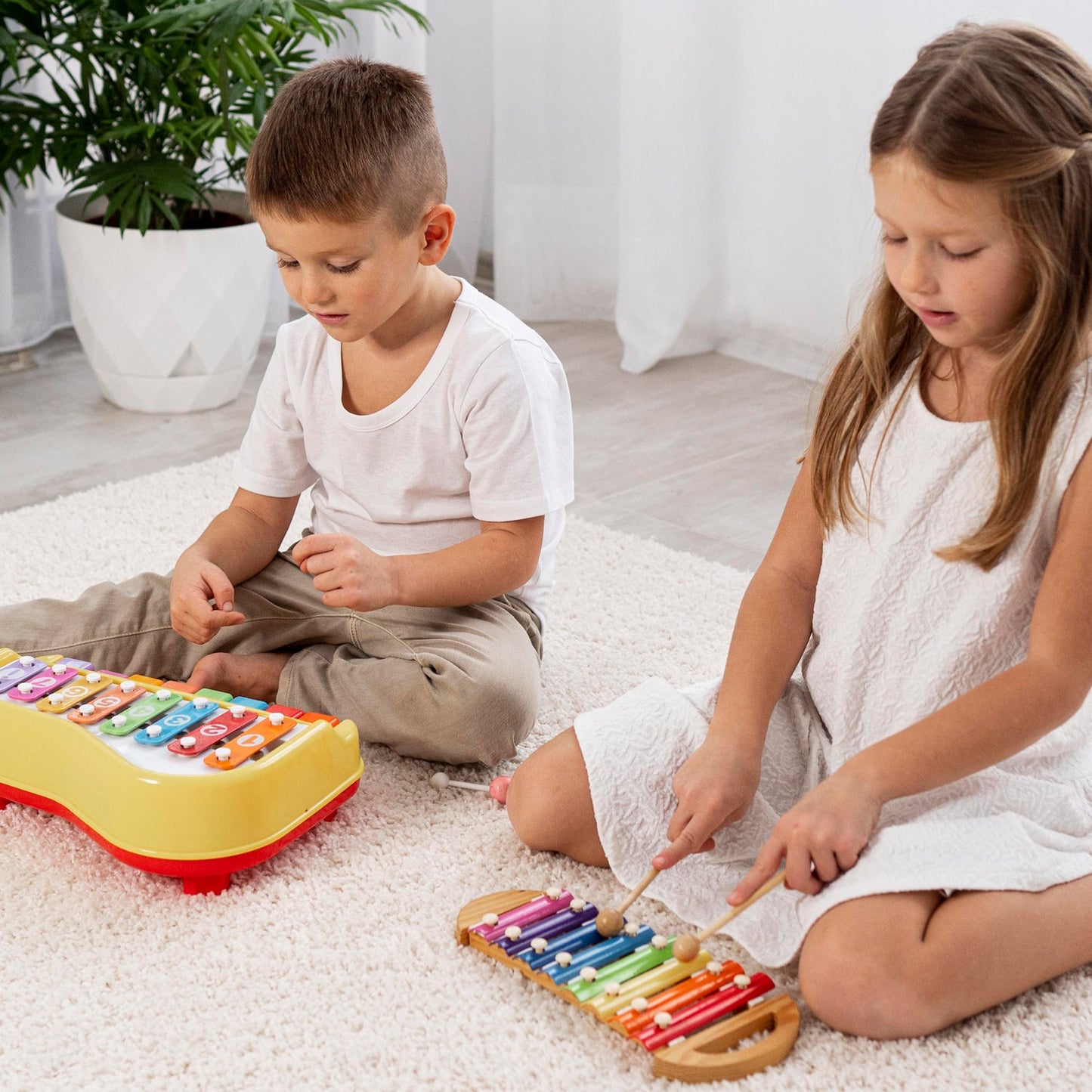 17799  2in1 Baby Piano Xylophone Toy for Toddlers, 5 Multicolored Key Keyboard Xylophone Piano, Preschool Educational Musical Learning Instruments Toy for Baby Kids Girls Boys 3+ Years (1 Pc)