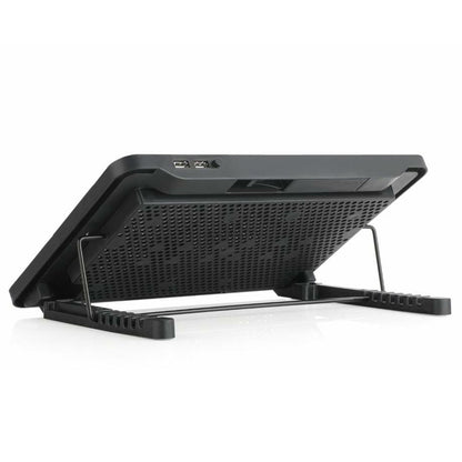 Laptop Cooler Cooling Pad with 2 Quiet Led Fans, Dual USB Ports, Portable Ultra Slim USB Powered 7 Heights Adjustable Laptop Stand for Gaming Laptop