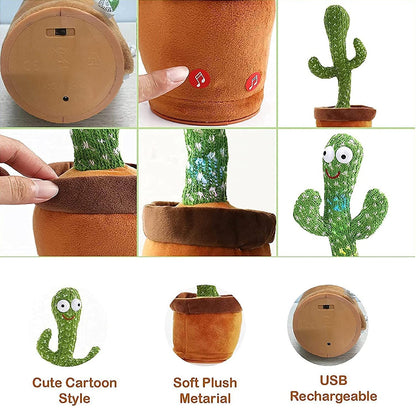 8047L  Dancing Cactus Talking Toy, Chargeable Toy (loose) 