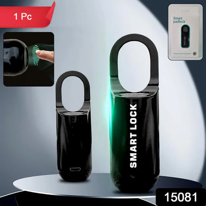 15081 Small USB Rechargeable Smart Fingerprint Padlock for LockerSmall USB Rechargeable Smart Fingerprint Padlock for Locker