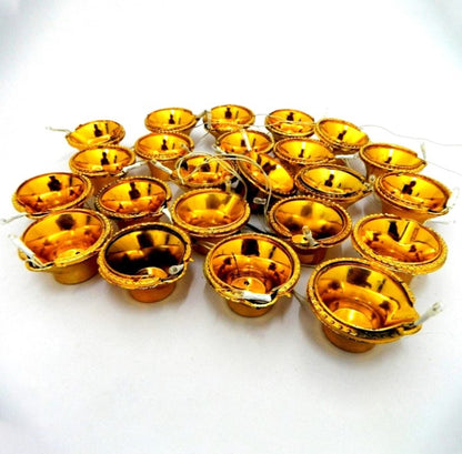 13485 LED Diya Series Light, Fairy Lights for Diwali Decoration (16 Diya)