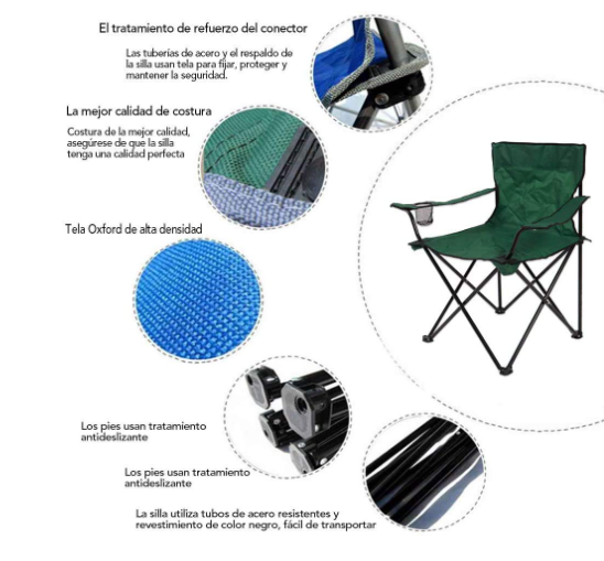 Camping foldable chair for Travel Medium Height