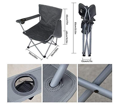 Camping foldable chair for Travel Large Height