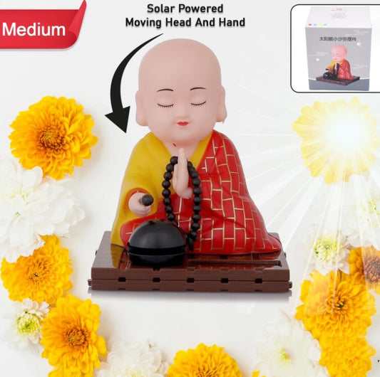 18148 Solar Powered Sitting Buddha Statue, Moving Head and Hand (1 Pc / Medium)