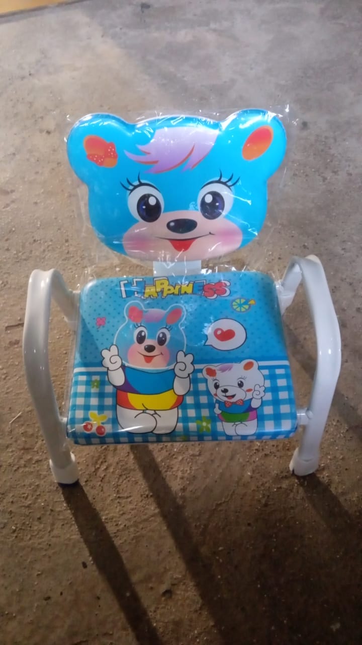 Cartoon Baby Chair Strong Steel Cushion & Comfortable Baby Chair High Quality Chair (1 Pc)