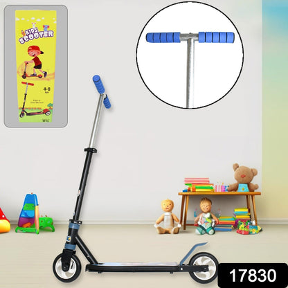 17830 Basic Kids Ride On Leg Push Scooter for Boys and Girls (4 - 8 Years Old Kids) Foldable Scooter Cycle with Height Adjustment for Boys and Girls Multicolor (1 Pc / 2 Wheel) 