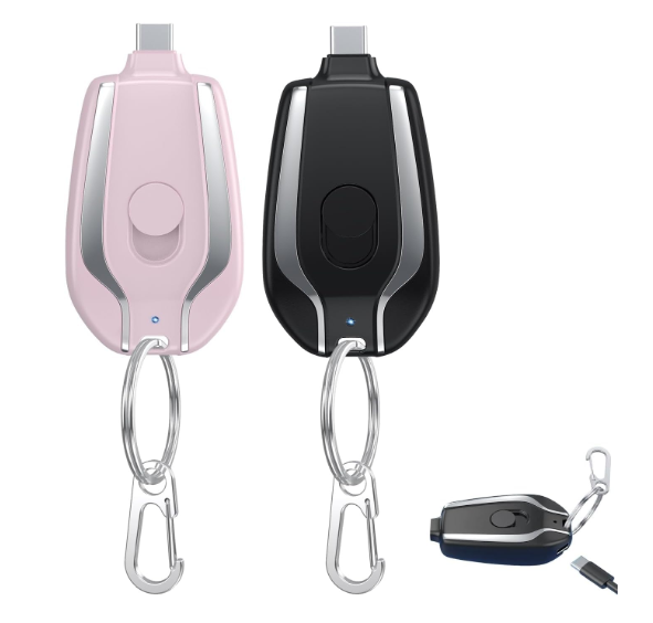 3375 Keychain Portable Charger for (Android) 1500mAh Mini Power Emergency Pod