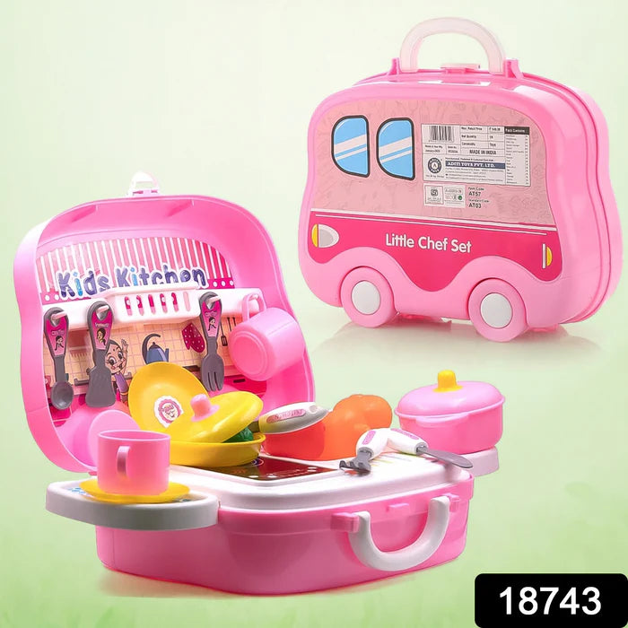 18743 Kitchen Set for Kids Girls Pretend Play Toys Little (23 Pcs Set Approx)