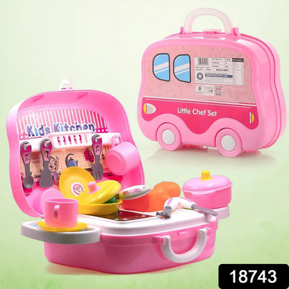 18743 Kitchen Set for Kids Girls Pretend Play Toys Little (23 Pcs Set Approx)