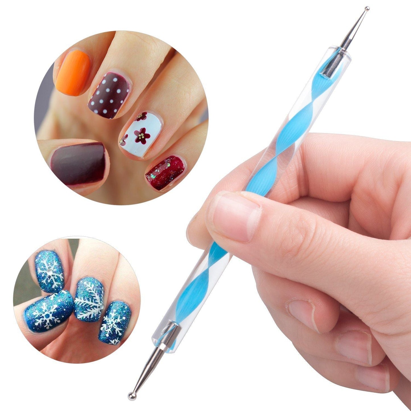 6020 Nail Art Point Pen and Set Used by Women's for Their Fashion Purposes (Pack of 5Pcs)