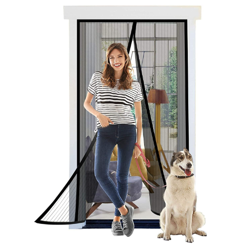 3529 Mosquito Screen Door Net Curtain with Magnets , Magic Mesh Magnetic Screen Door net for Main Doors